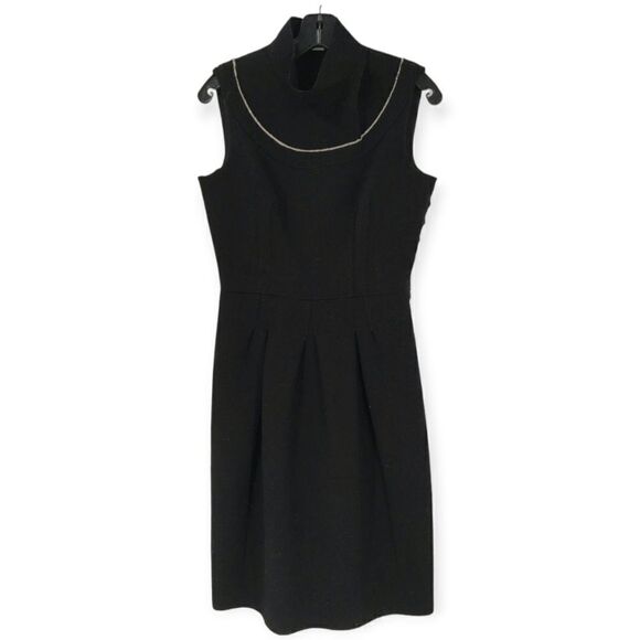 Prada Midi Length Black Dress (Italy Size: 42) US 6 - Picture 1 of 9